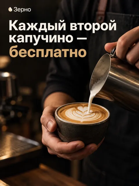 Вариант 3 креатива для кофейни